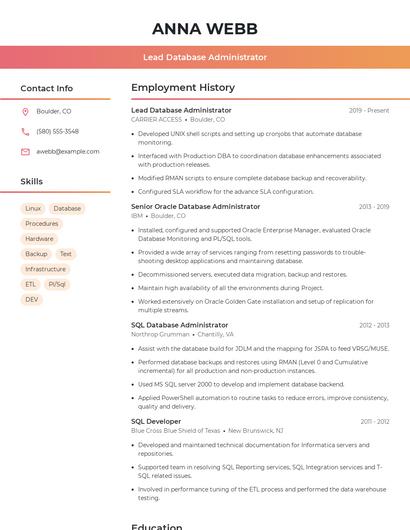 Resume example 3