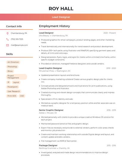 Resume example 3