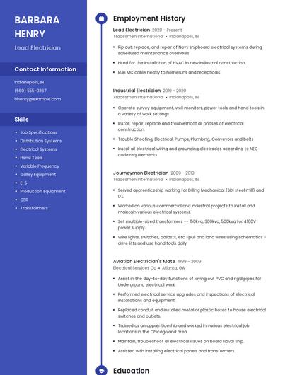 Resume example 4