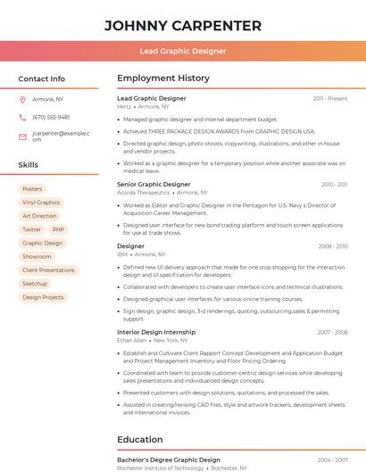Resume example 3