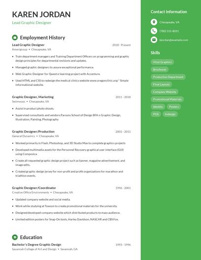 Resume example 5