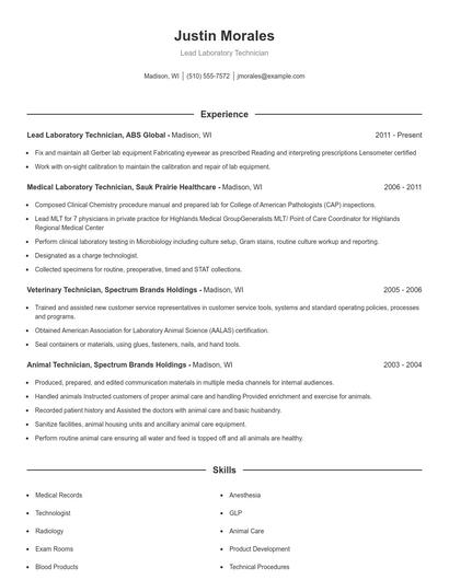Resume example 1