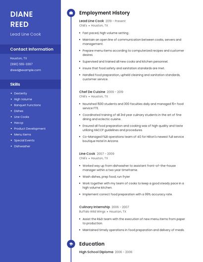 Resume example 5
