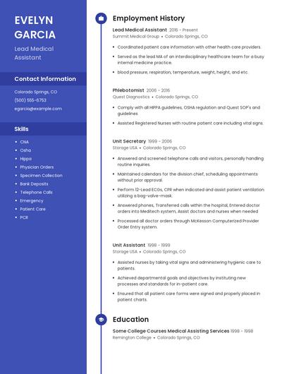 Resume example 5