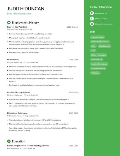 Resume example 4