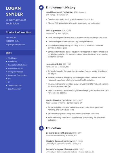 Resume example 4