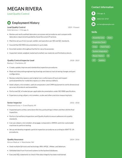 Resume example 5