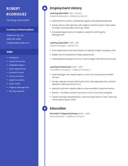Resume example 5