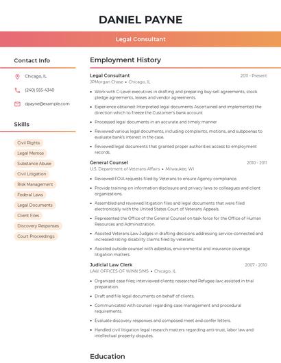 Resume example 3