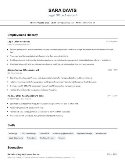 Resume example 2