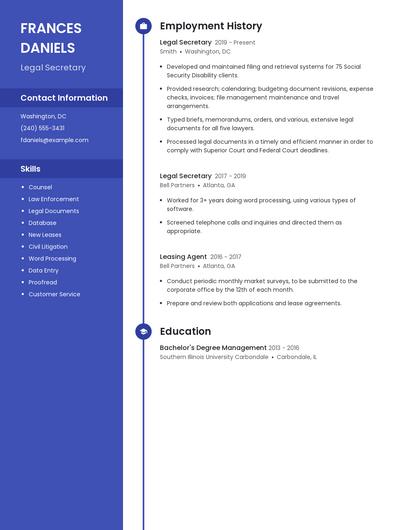 Resume example 5