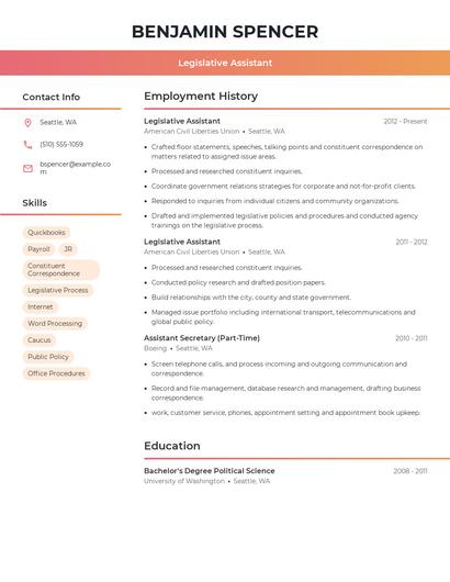 Resume example 3