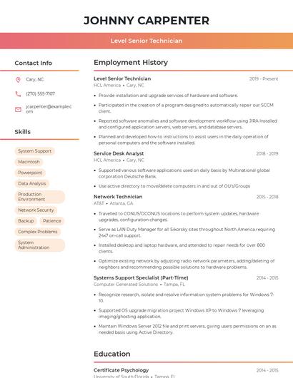 Resume example 3
