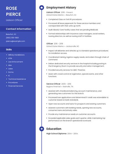 Resume example 4