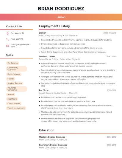 Resume example 3