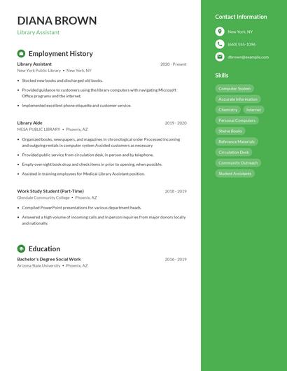 Resume example 4