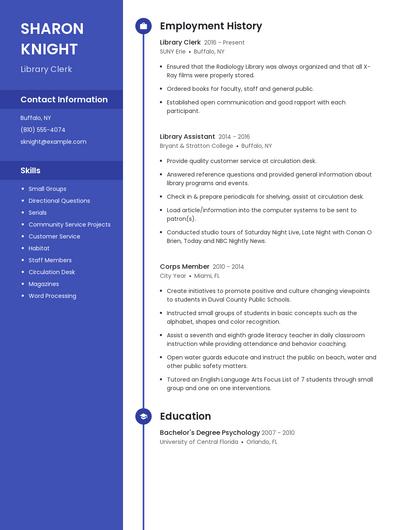Resume example 4