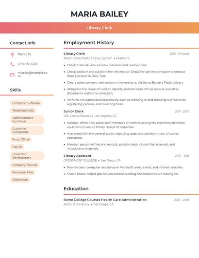Resume example 3