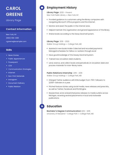 Resume example 5