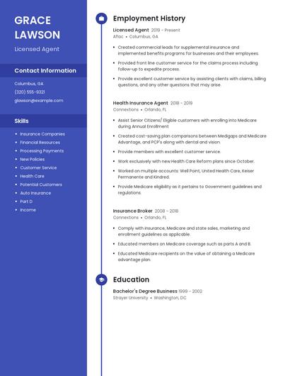 Resume example 4