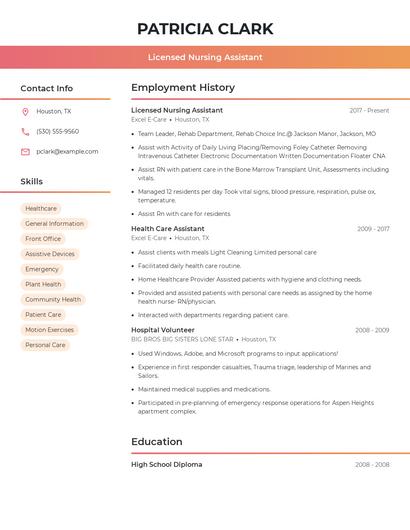 Resume example 3