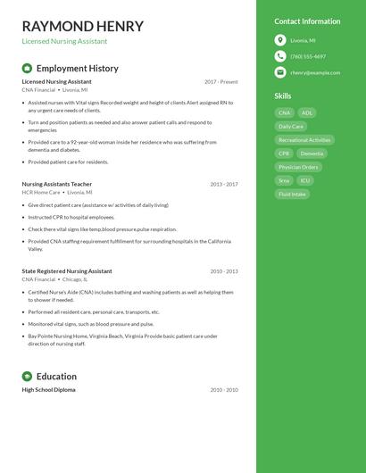 Resume example 5