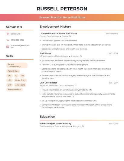 Resume example 3