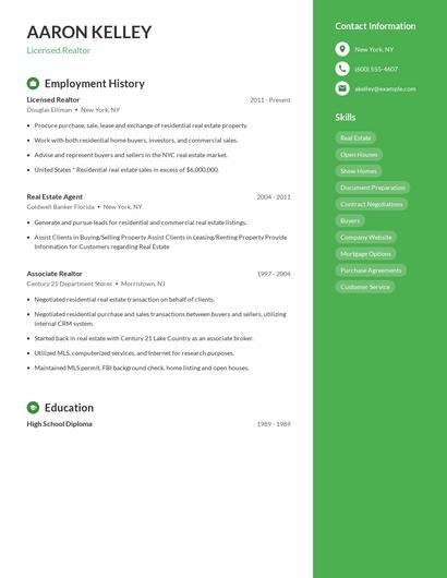 Resume example 5