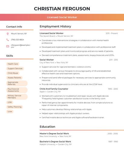 Resume example 3