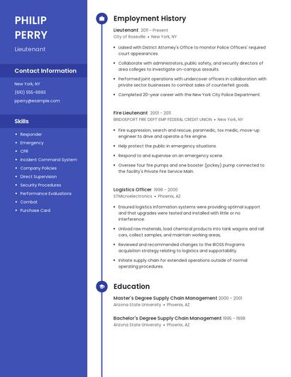 Resume example 5