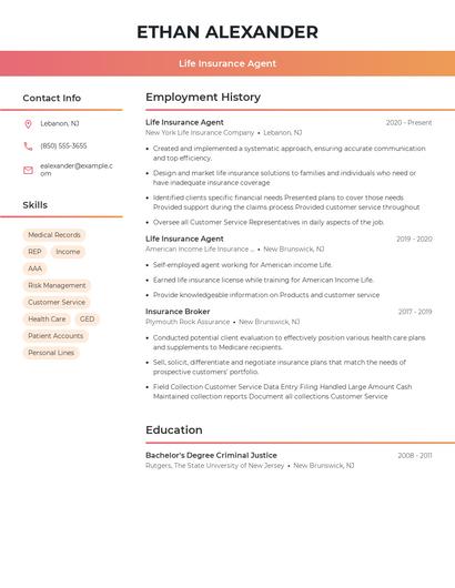 Resume example 3