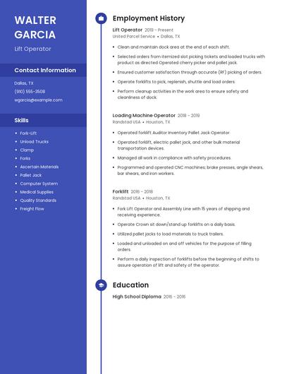 Resume example 5