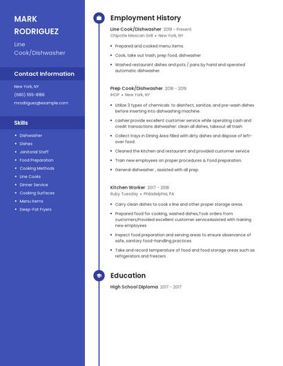 Resume example 5