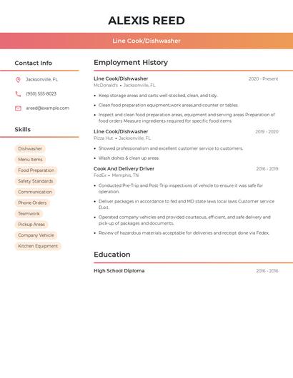 Resume example 3