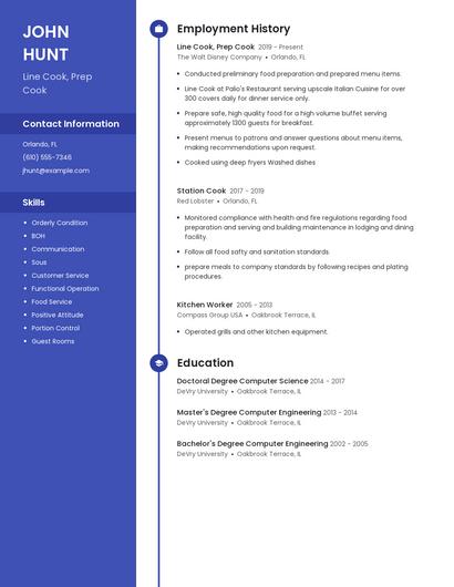 Resume example 5