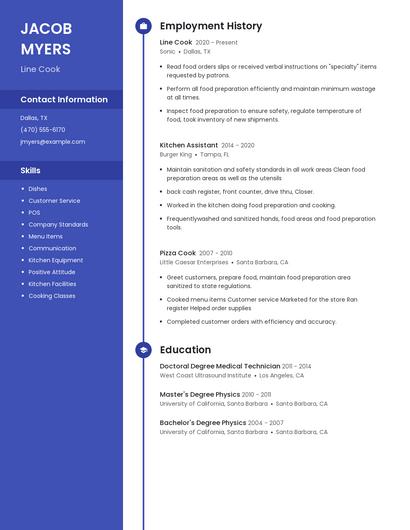 Resume example 4