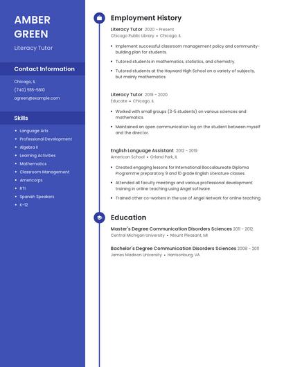 Resume example 4