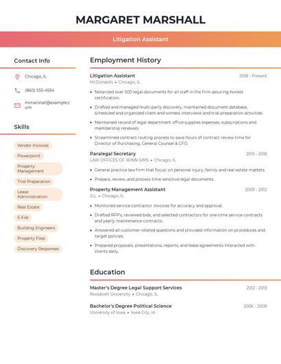 Resume example 3