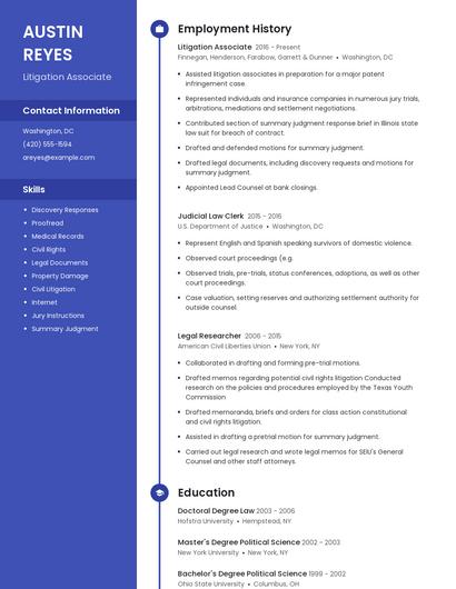 Resume example 4