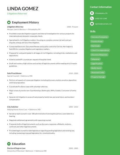 Resume example 4