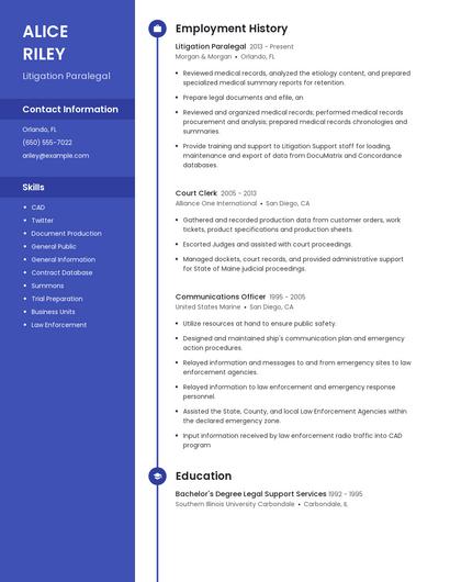 Resume example 4