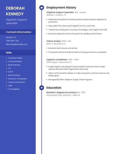 Resume example 5