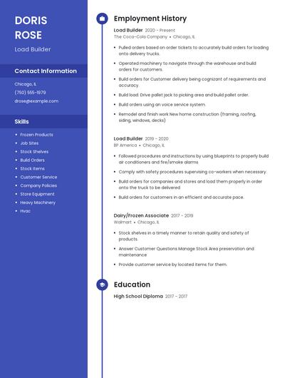 Load Builder Resume