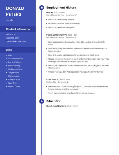 Resume example 5