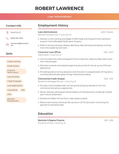 Resume example 3