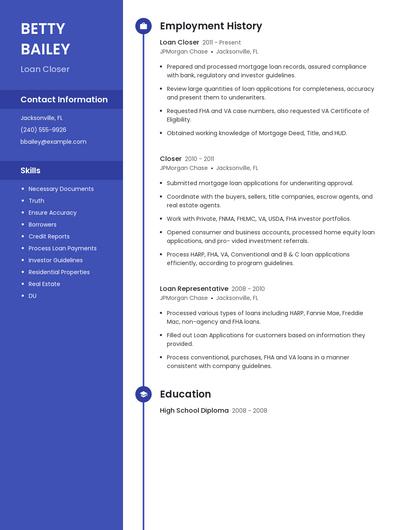 Resume example 5