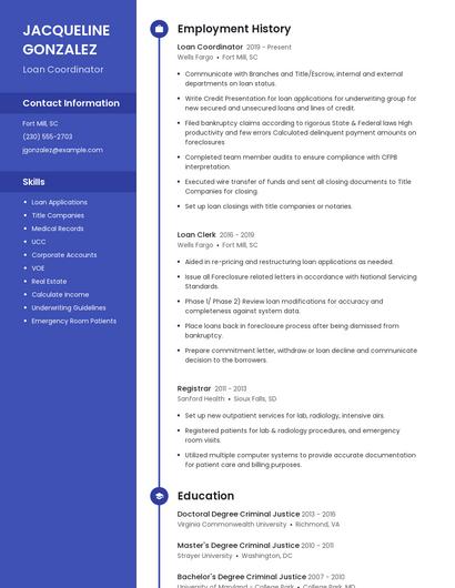 Resume example 4