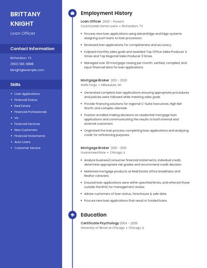 Resume example 5