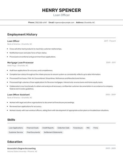 Resume example 2