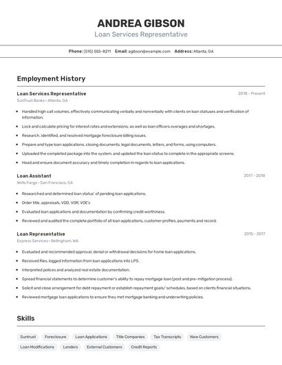 Resume example 2